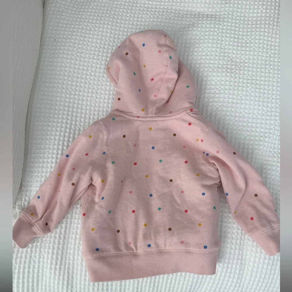 Mini Boden Sherpa Lined Confetti dot hoodie toddler 3-4 years - Picture 4 of 4